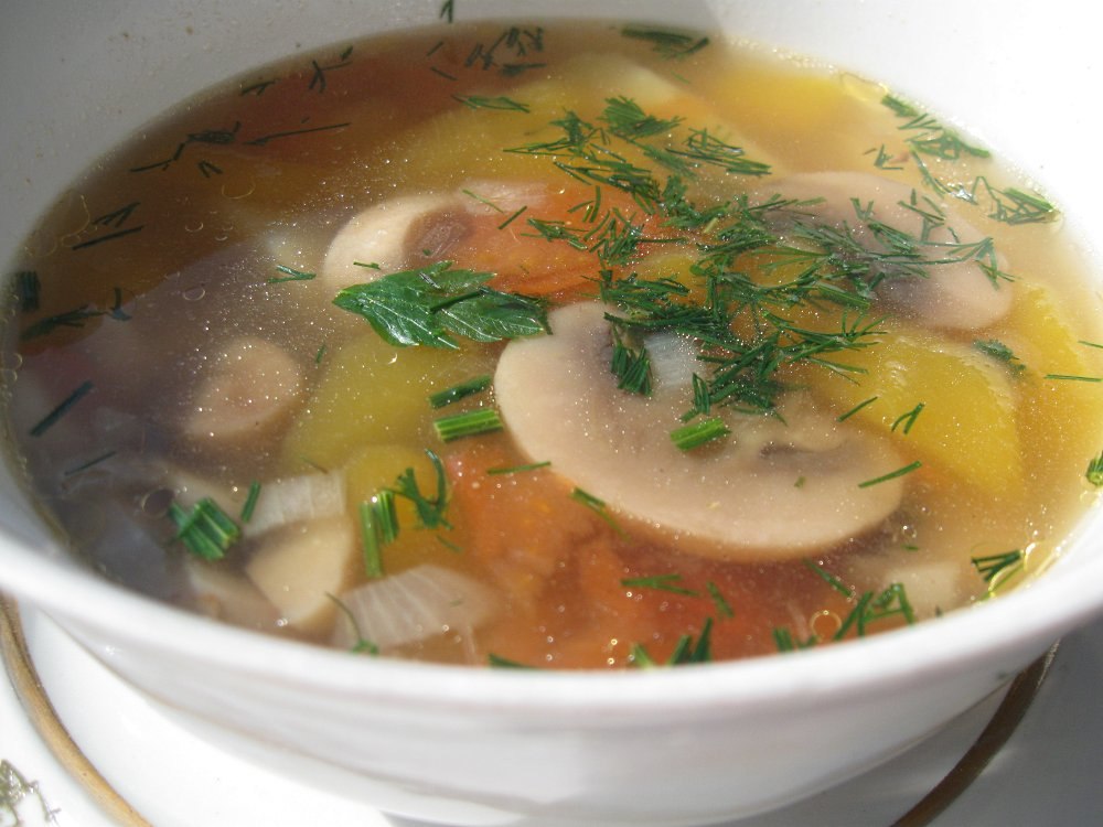 Рецепт грибного супа в мультиварке